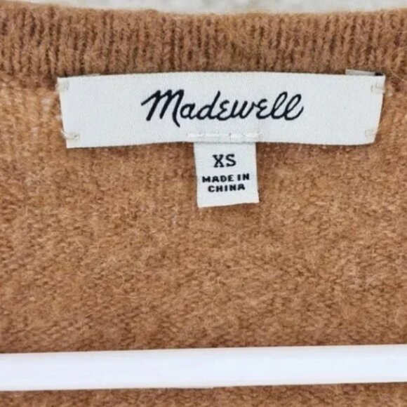 Madewell Women's Cozy Open Front Wool Blend Walker Cardigan Sweater - XS - Picture 5 of 6